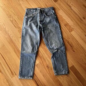 ZARA Men's Jeans Size 30 Straight‎ Fit Distressed light wash Blue Denim casual